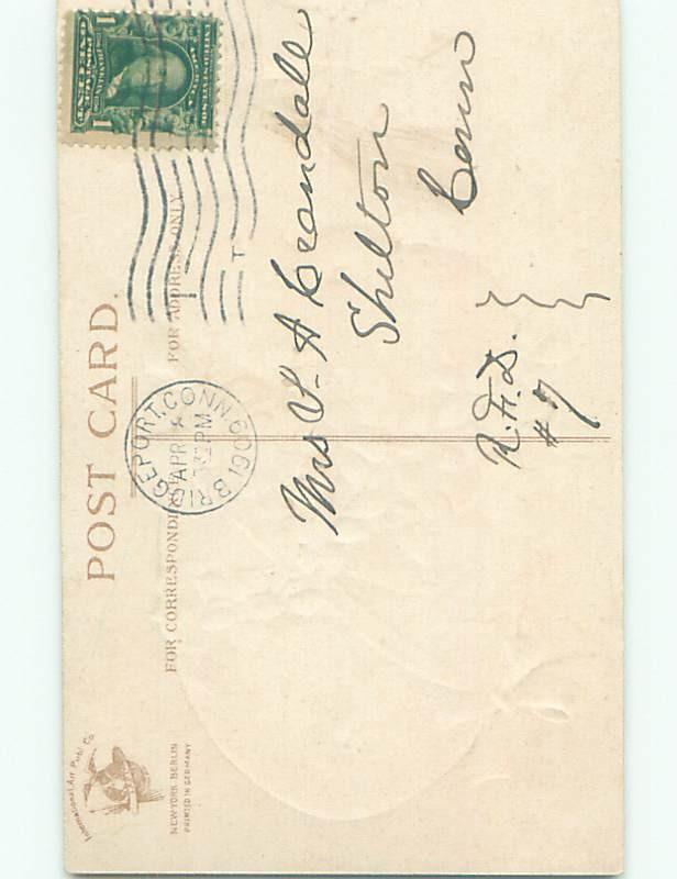 Divided-Back EASTER CHICK SCENE Cute Postcard AA0984