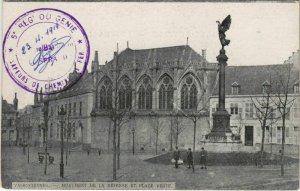 CPA VALENCIENNES - Monument de la defense et Place Verte (136837)
