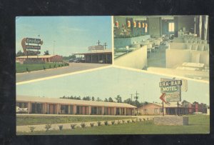 ROCKY MOUNT NORTH CAROLINA GRA-BAR MOTEL VINTAGE ADVERTISING POSTCARD NC