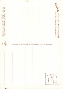 Mecki Humanized Hedgehog Tries Writing Love Letter Romance RPPC postcard B831