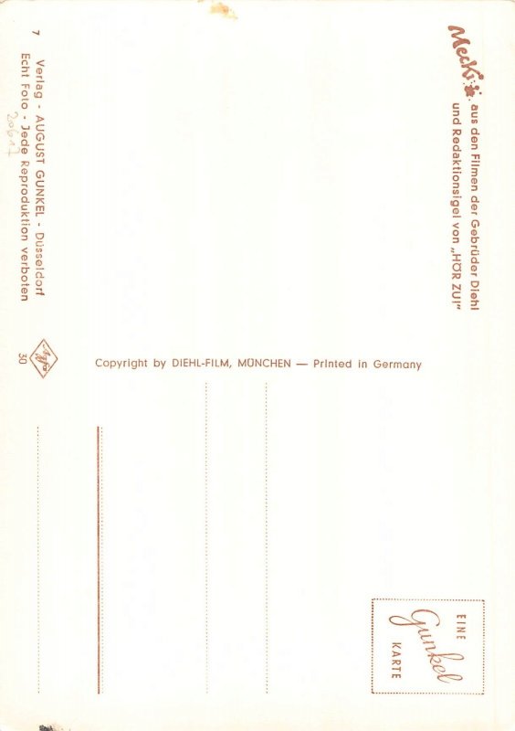 Mecki Humanized Hedgehog Tries Writing Love Letter Romance RPPC postcard B831