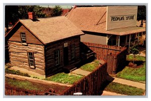 The Elm Creek Indian Fort Pioneer Village Minden Nebraska Postcard