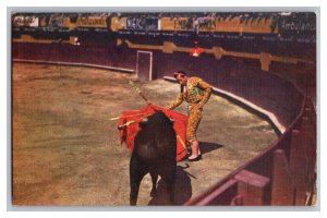 Postcard Mexico Bull Fight