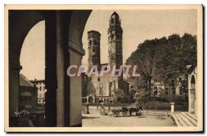 Postcard Old Macon S and L Remains of the Old Cathedral St Vincent
