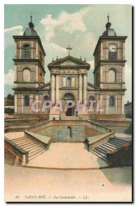 Old Postcard Saint Die La Cathedrale