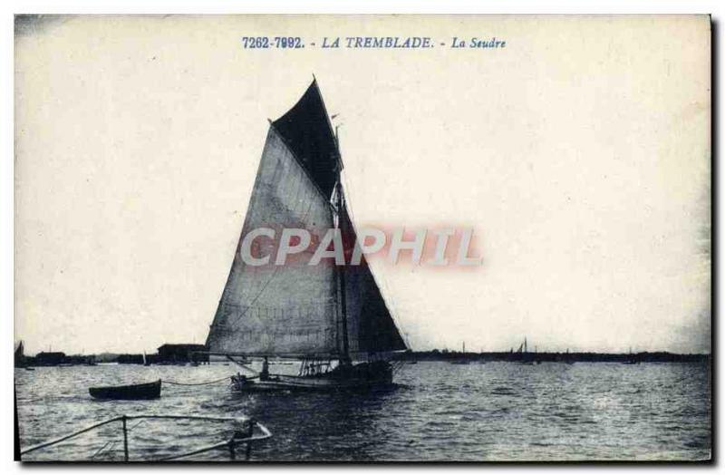 Old Postcard Boat Fishing The Tremblande Seudre