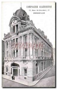 Old Postcard Bank Algerian Company Rue St Ferreol Marseille Algeria