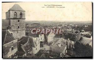 Old Postcard Gourdon Vue Generale