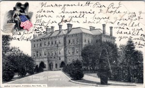 Postcard RI Newport Breaker's Vanderbilt Residence UN Arthur Livingston REPAIRED