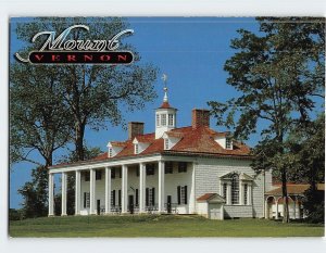 Postcard George Washington's Home Mount Vernon Virginia USA