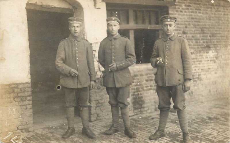 German military soldiers instant photo postcard ww1