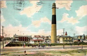 Tuck 1089 Lighthouse Atlantic City NJ c1906 Undivided Back Vintage Postcard N67