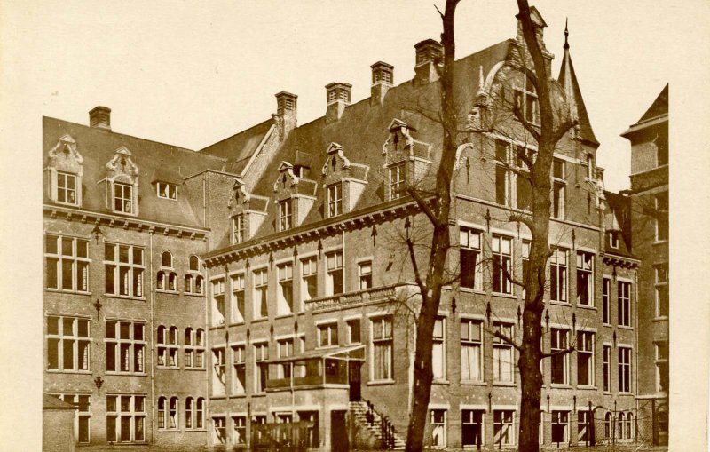 Netherlands - Amsterdam. Colonial Institute, Rear View.  RPPC