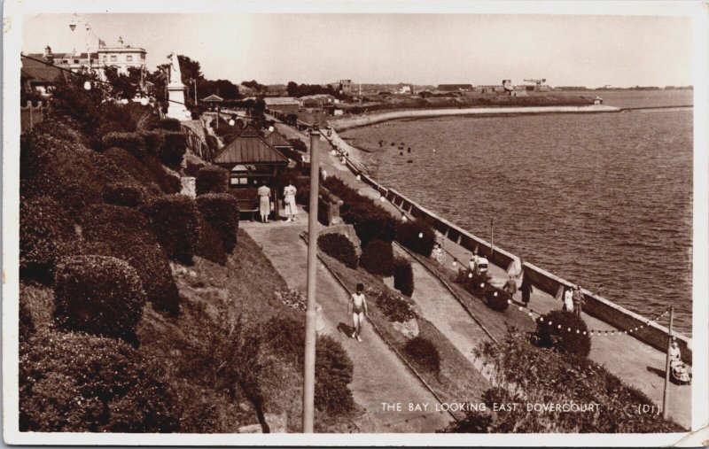 England The Bay Looking East Dovercourt Vintage RPPC C192