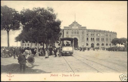 spain, MADRID, Plaza de Toros, TRAM (1910s)