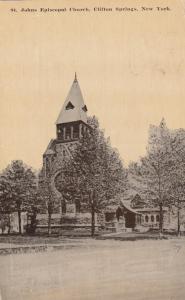 St. Johns Episcopal Church - Clifton Springs NY, New York - pm 1911 - DB