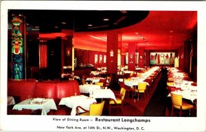 Postcard RESTAURANT SCENE Washington DC AO5904