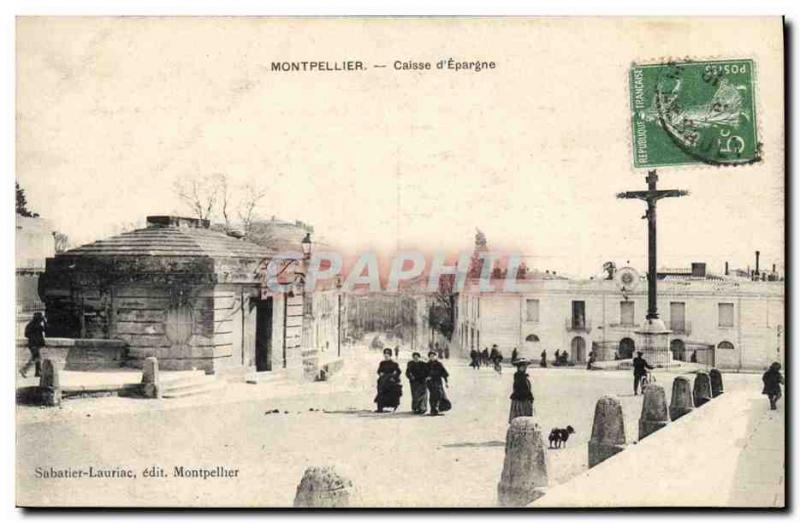 Old Postcard Bank Montpellier Caisse d & # 39Epargne