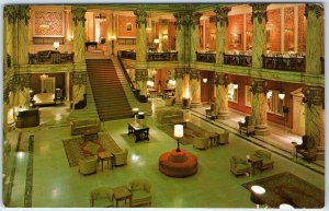 c1960s Richmond, VA Jefferson Hotel Interior Lobby European Work Chrome PC A332