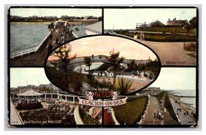 Multiview Greetings Clacton On the Sea Essex England DB Postcard Z3