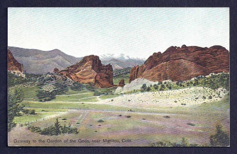 Garden of the Gods Gateway Manitou Colorado unused c1910