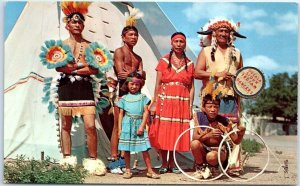 Postcard - Sioux Indians - Ogallala, Nebraska