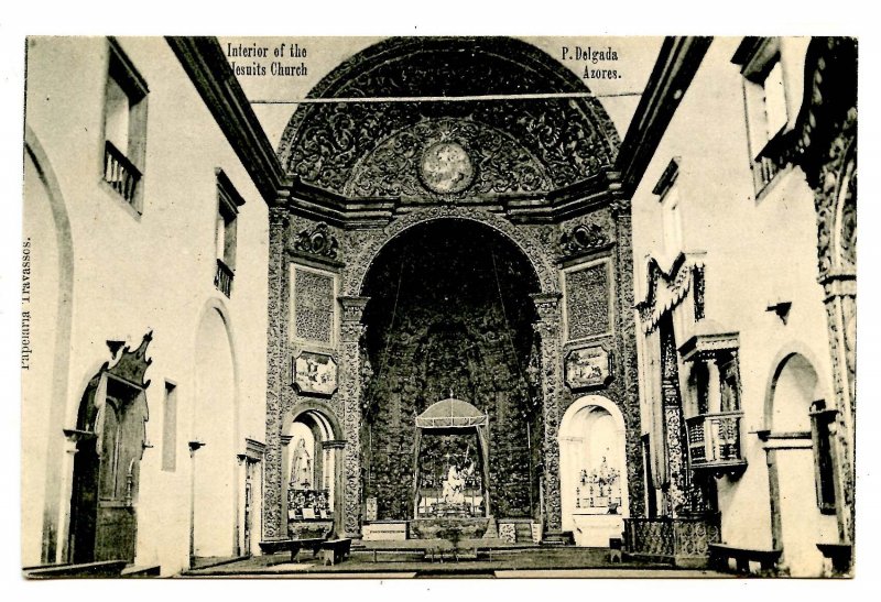 Portugal - Azores, Ponta Delgada. Jesuits Church, Interior