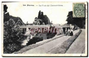 Old Postcard Marne Le Pont De Chennevieres