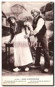 Old Postcard The Auvergne Te fariai by both wield my chi quaire Carcon Folklo...