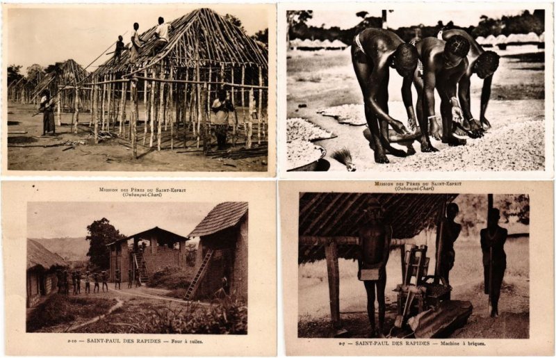 CENTRAL AFRICAN REPUBLIC C.A.R ETHNIC TYPES 26 Vintage Postcards (L3533)