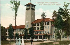 King's Royal Hotel Balmy Beach near Owen Sound Ontario ON c1909 Postcard F8