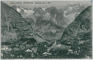 31819 AOSTA province vintage postcard - Courmayeur 1908-