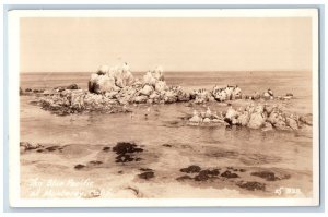 c1940's The Blue Pacific At Monterey California CA Vintage RPPC Photo Postcard 