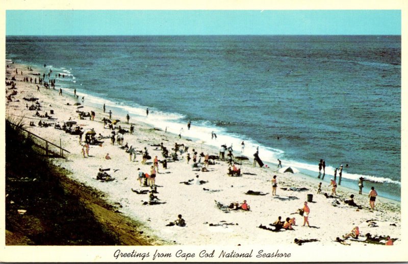 Massachusetts Greetings From Cape Cod National Seashore Beach Scene