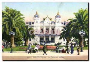 Old Postcard Monte Carlo Casino and Gardens