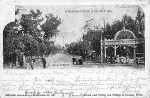 Germany Wien Vienna Exposition Cancel 1898 Postcard