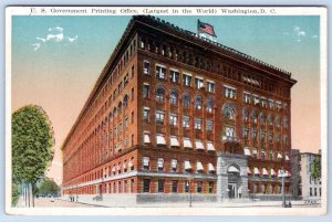 1920's US GOVERNMENT PRINTING OFFICE LARGEST IN THE WORLD WASHINGTON DC POSTCARD