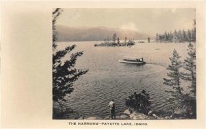 RPPC The Narrows PAYETTE LAKE Idaho c1910s Vintage Photo Postcard