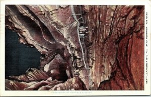 Dead Mammoth Cave Old Kentucky Postcard c1943 Cancel WOB Note PM 1c Stamp Vtg 