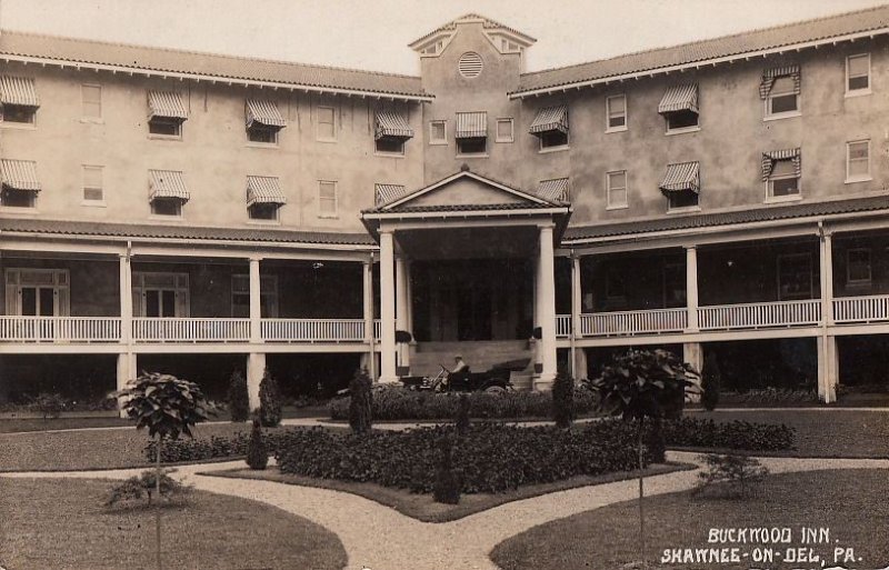 Postcard RPPC Buckwood Inn Shawnee on Del PA #2