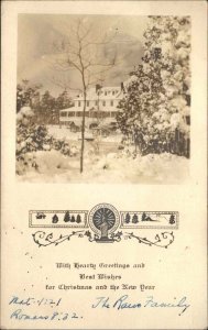 Home - Homemade Christmas Keswick Grove New Jersey NJ Real Photo Postcard