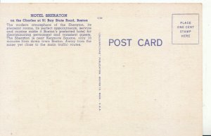 America Postcard - Hotel Sheraton - 91 Bay State Road - Boston - Ref 4218A