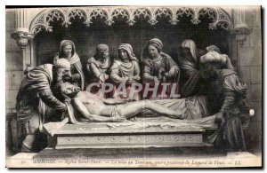 Postcard Old Saint Denis Church Amboise Entombment presumed work of Leonardo ...