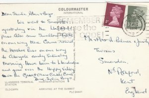 SNOWDON MOUNTAIN RAILWAY, North Wales - Vintage POSTCARD