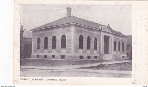 LEWISTON , Maine , 1906 ; Public Library