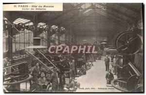 Old Postcard Paris Hotel Des coins Medals Workshop