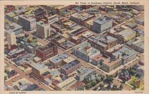 Indiana South Bend Air View Of Business District