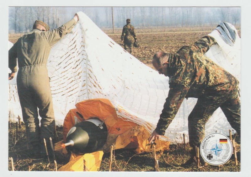 Drone after Landing KVM The Kosovo Verification Mission NATO OTAN Postcard