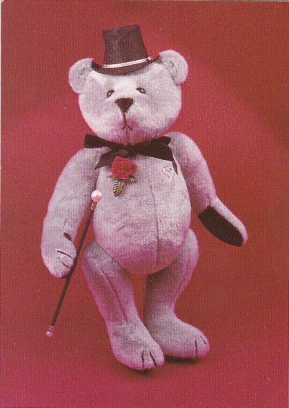 Handmade Dorian Gray Teddy Bear by Karin Mandell and Howard Calvin
