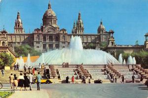 BR85636 barcelona palacio nacional y fuente monumental spain